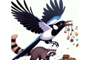  Magpie! A Bird That Hoards Shiny Trinkets and Exhibits Remarkable Intelligence